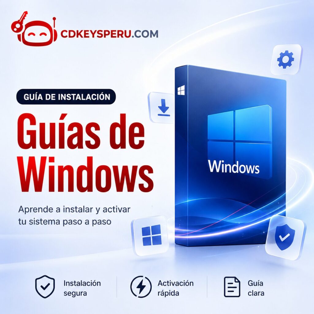 Activación permanente y segura con licencia original de Windows 10 Pro