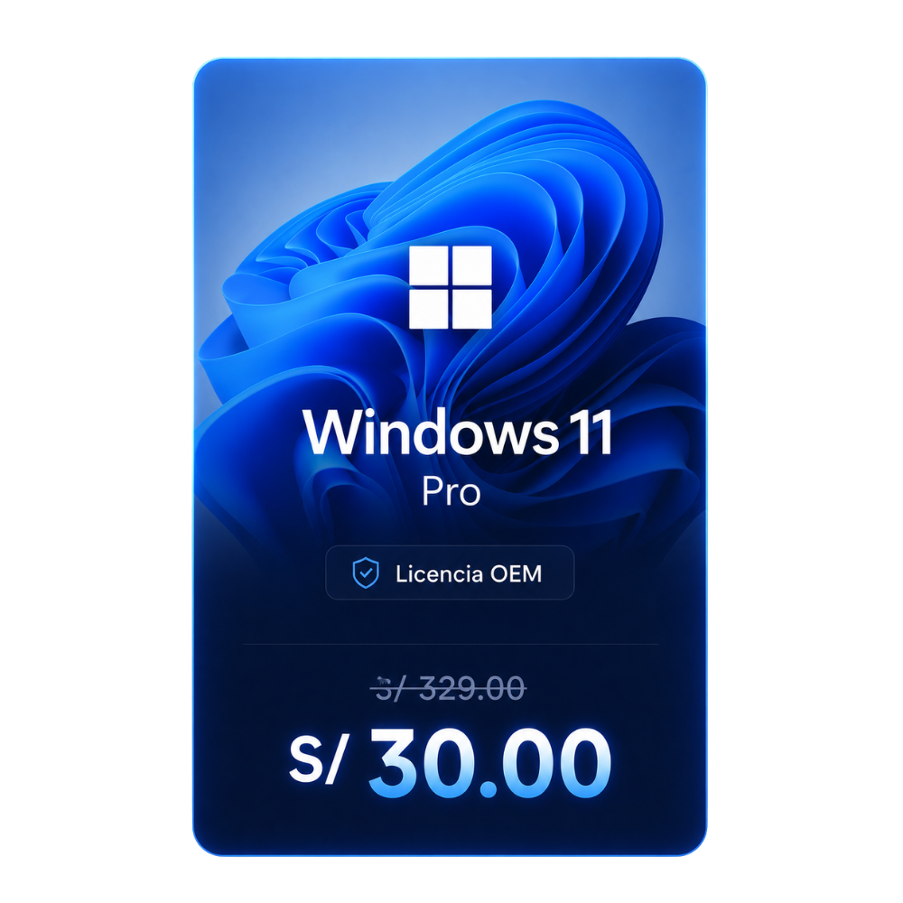 Caja digital de Licencia original de Windows 11 Pro OEM